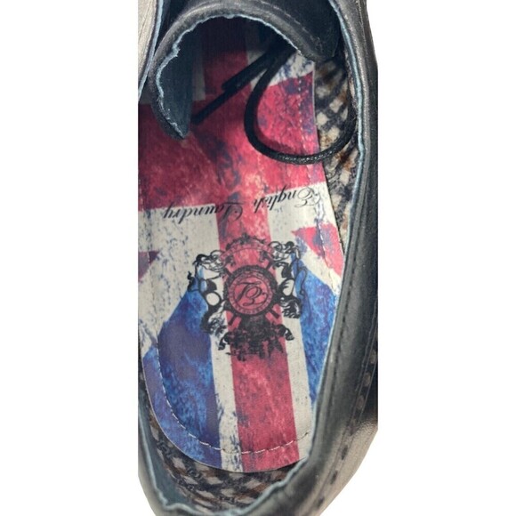 English Laundry Men's Size 7 Wing Tip Dress Casual Shoes Black Leather - Picture 9 of 10